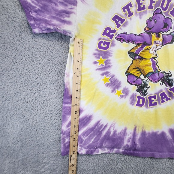 Grateful Dead Tie Dye Short Sleeve T-Shirt Mens XL Dunking Bear 100% Cotton - Picture 4 of 7